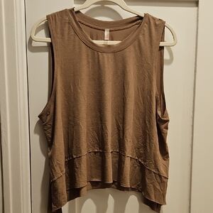 FP Movement by Free People Brown Muscle Tee